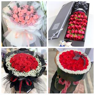 安庆市宿松望江岳西县桐城市同城鲜花店三八玫瑰送闺蜜女朋友老婆