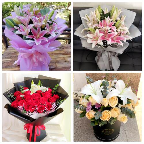上海市松江区岳阳永丰方松街同城鲜花店订玫瑰百合送女友老婆生日