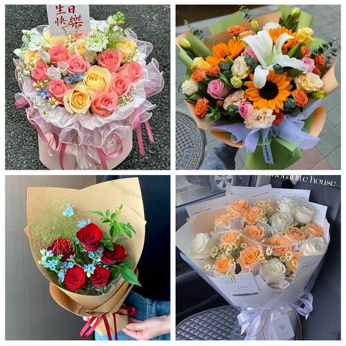 天津河西区挂甲寺马场越秀路同城鲜花店玫瑰向日葵绣球送朋友生日
