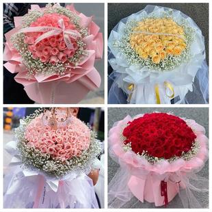 福建泉州市泉港区惠安县安溪县同城鲜花店订情人节玫瑰送女友老婆