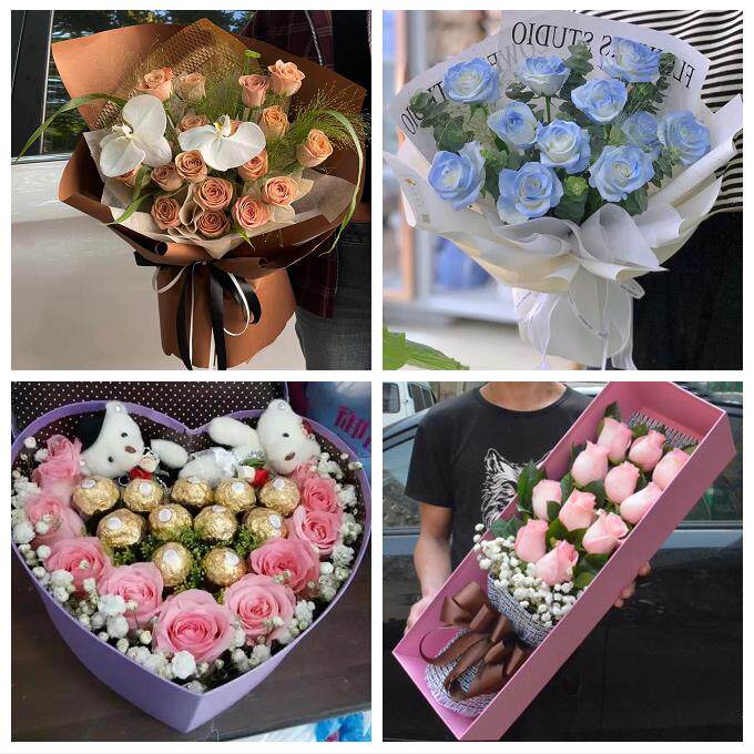 广东江门市蓬江区江海区新会区鲜花店同城配送女朋友情人节红玫瑰