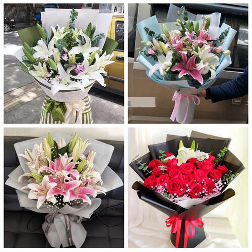 深圳龙岗区布吉坂田南湾平湖同城鲜花店订玫瑰百合送女友老婆生日