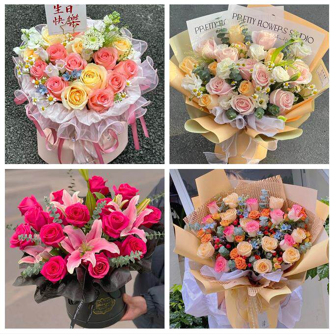 北京海淀区马连洼田村路上地同城鲜花店玫瑰向日葵绣球送朋友生日