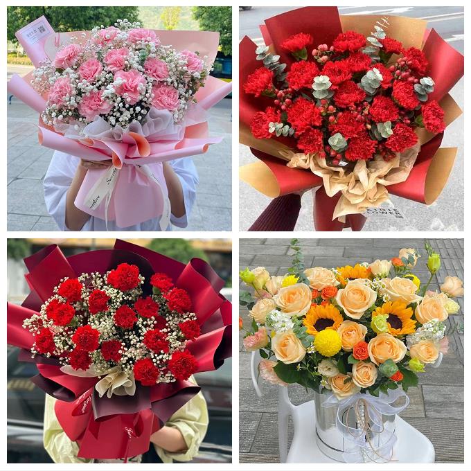 锦州市黑山县义县凌海北镇市同城鲜花店订教师节花束送康乃馨百合