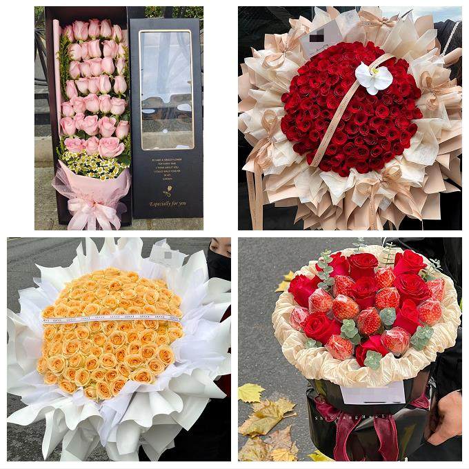 江西鹰潭市月湖区余江区贵溪市同城鲜花店圣诞平安夜玫瑰花束礼盒