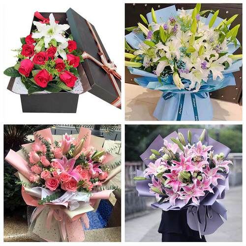 北京海淀区清河花园路西三旗同城鲜花店订玫瑰百合送女友老婆生日