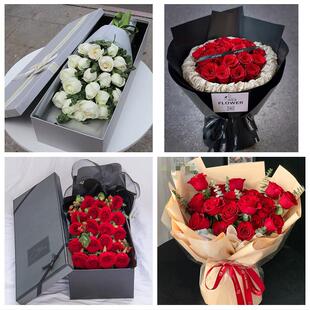 送平顶山市郏县舞钢市汝州市同城鲜花店情人节送老婆玫瑰表白女友