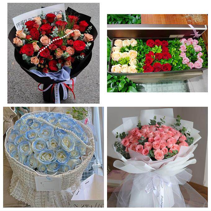 云南曲靖市富源县会泽县宣威市同城鲜花店送11朵33枝玫瑰表白女友