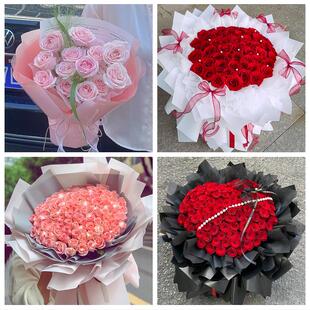 杭州桐庐淳安县建德富阳临安同城鲜花店情人节送老婆玫瑰表白女友