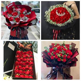 辽宁本溪市南芬区本溪县桓仁县同城鲜花店送11朵33枝玫瑰表白女友