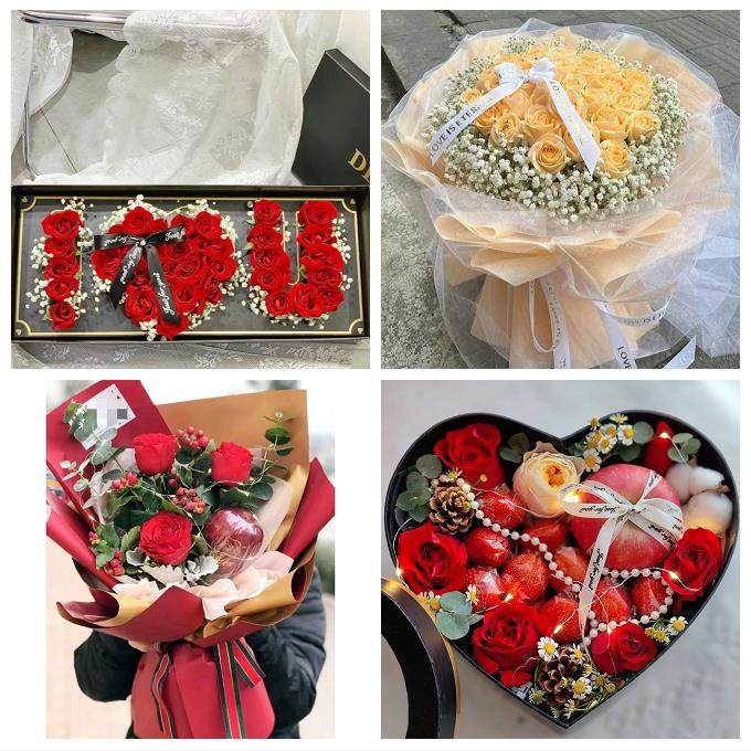 东莞市厚街沙田道滘镇洪梅镇同城鲜花店平安夜玫瑰礼盒送女友老婆