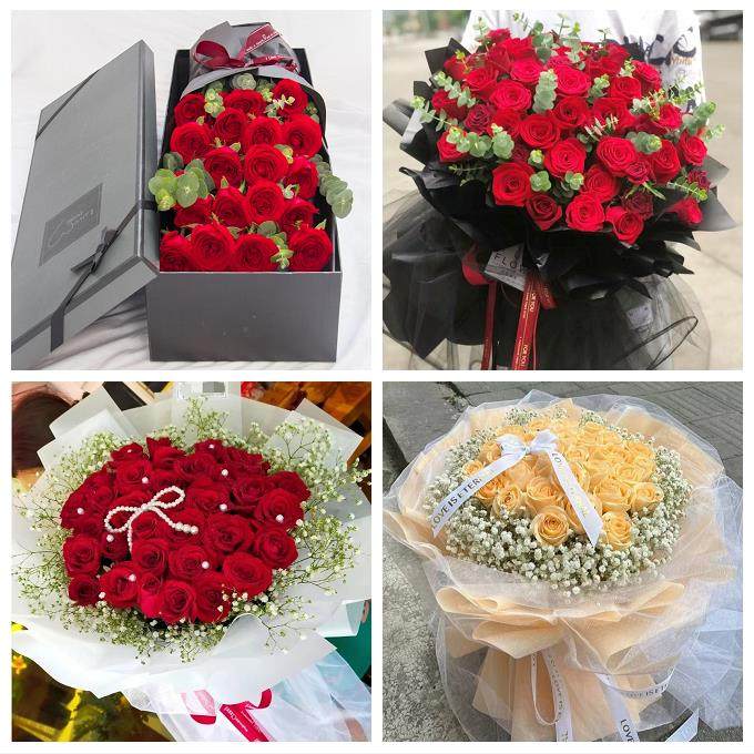 南通市如东启东如皋市海门市同城鲜花店平安夜玫瑰礼盒送女友老婆