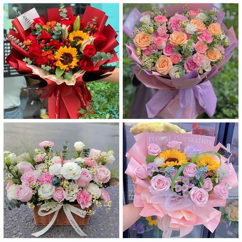 重庆沙坪坝土湾覃家岗陈家桥同城鲜花店玫瑰向日葵绣球送朋友生日