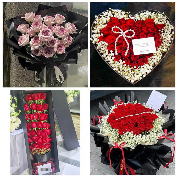 上海青浦区夏阳盈浦香花桥白鹤同城鲜花店圣诞平安夜玫瑰花束礼盒