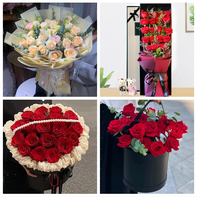 江门市蓬江江海新会区台山市同城鲜花店情人节送玫瑰女友老婆生日