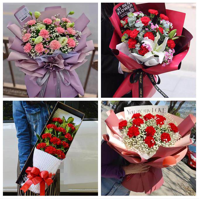 北京大兴西红门观音寺天宫院同城鲜花店订康乃馨送长辈生日看病人