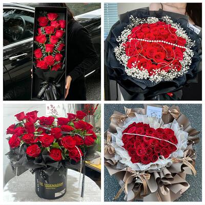 520玫瑰花束礼盒送女友山东潍坊临朐昌乐县青州诸城市同城鲜花店
