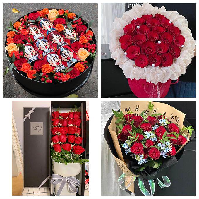 江苏连云港市东海县灌云灌南县同城鲜花店圣诞平安夜玫瑰花束礼盒