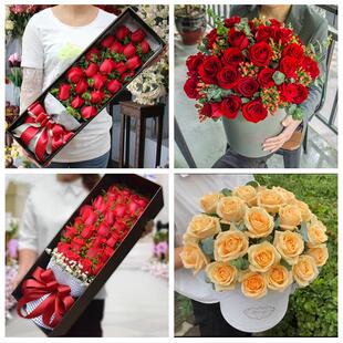 福建宁德市屏南县寿宁县周宁县鲜花店同城配送女朋友情人节红玫瑰