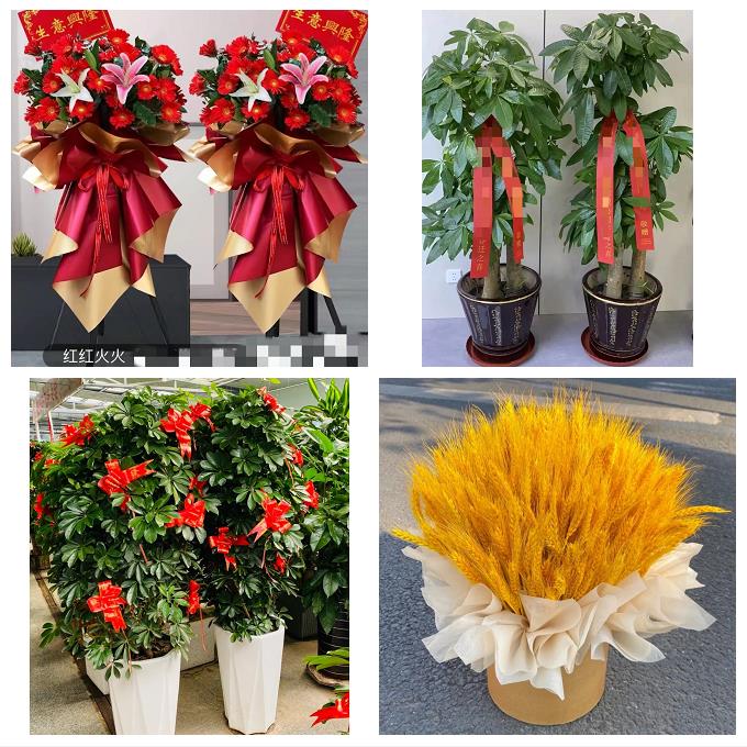 送丽江市古城区玉龙县永胜县同城鲜花店新店开业花篮公司乔迁开张