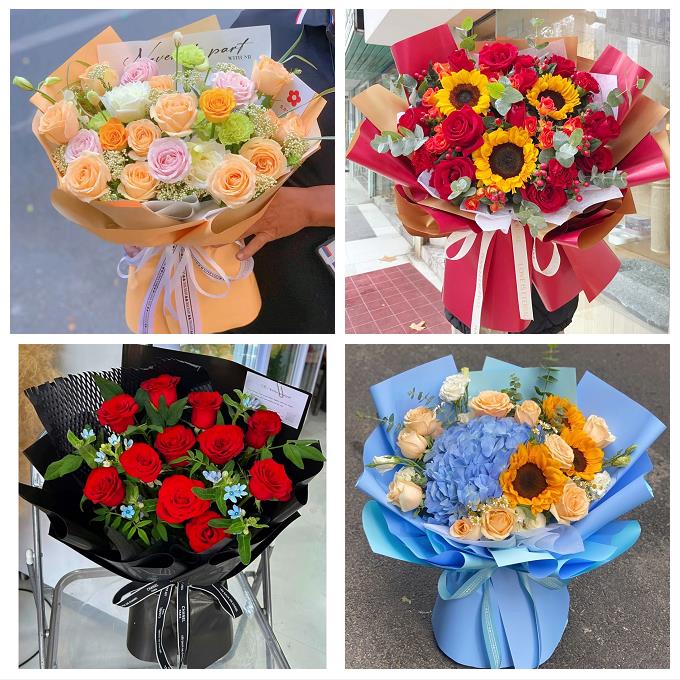 肇庆封开德庆县高要区四会市同城鲜花店玫瑰混搭花束配送领导女友