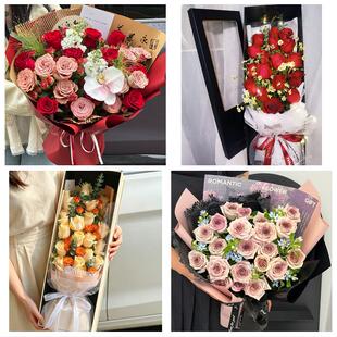 江西赣州市大余上犹崇义安远县同城鲜花店七夕玫瑰花束送女友老婆