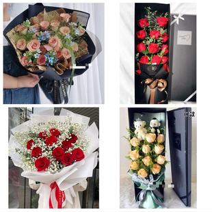 上海闵行区颛桥虹桥梅陇吴泾镇同城鲜花店订情人节玫瑰送女友老婆