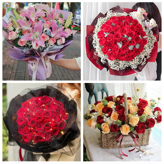 湖南湘潭市雨湖区岳塘区湘潭县鲜花店同城配送女朋友情人节红玫瑰