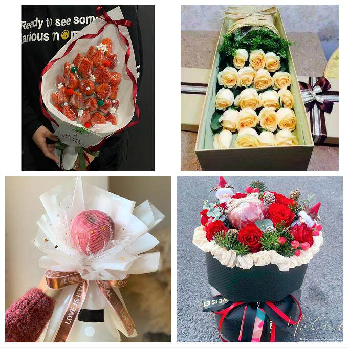 送宜昌市兴山县秭归县长阳县同城鲜花店平安夜玫瑰礼盒送女友老婆