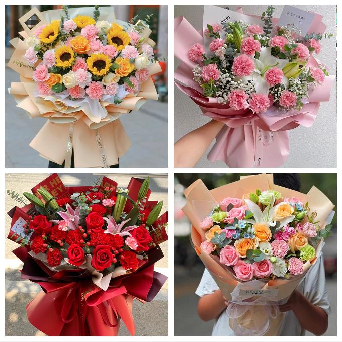 菏泽市巨野郓城县鄄城东明县同城鲜花店配送教师节康乃馨百合花束