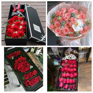 送廊坊市大厂县霸州市三河市同城鲜花店情人节送老婆玫瑰表白女友