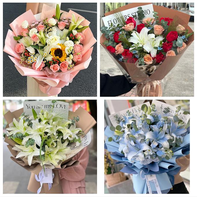 佳木斯市向阳前进东风区郊区同城鲜花店玫瑰百合花束送老婆女朋友