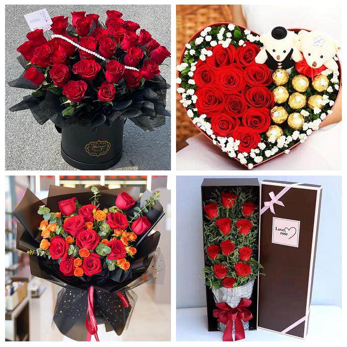 送四川省内江市资中县隆昌县同城鲜花店三八玫瑰送闺蜜女朋友老婆