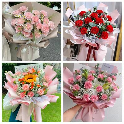 黔东南州镇远县凯里市黄平县同城鲜花店配送教师节康乃馨百合花束