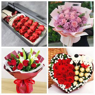 送厦门市思明区海沧区湖里区同城鲜花店三八玫瑰送闺蜜女朋友老婆