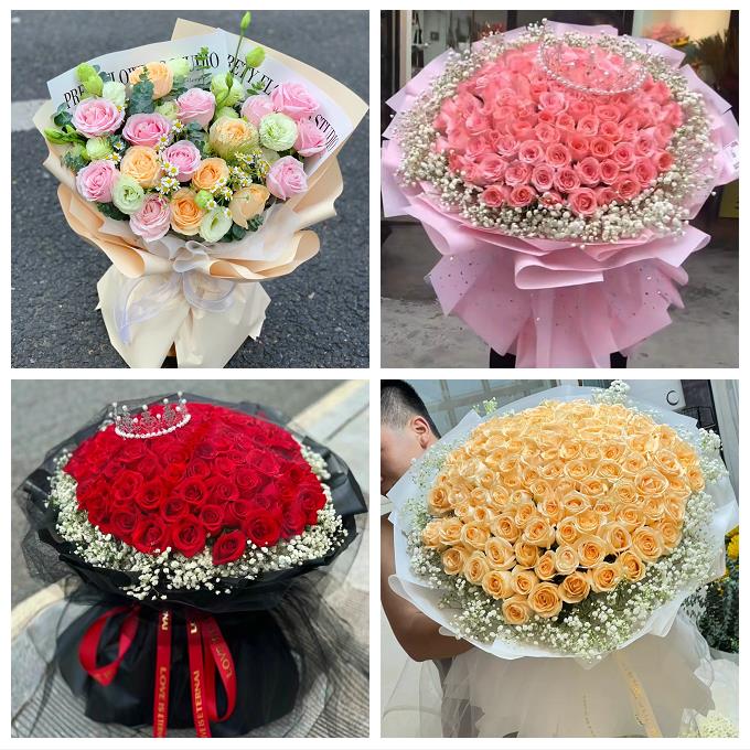 送内江市市中区东兴区威远县同城鲜花店11朵19红玫瑰七夕节送老婆