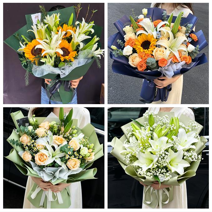 送鹰潭市月湖区余江县贵溪市同城鲜花店玫瑰百合花束送老婆女朋友