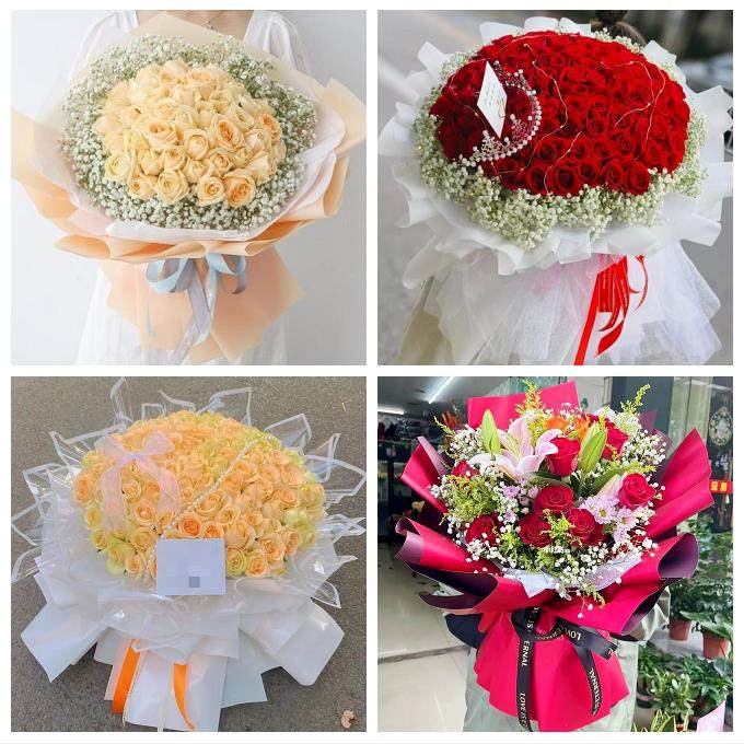 宁夏省吴忠市同心县青铜峡市区鲜花店同城配送女朋友草莓玫瑰花束