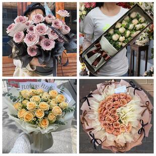 广东广州市天河白云黄埔番禺区鲜花店同城配送女朋友情人节红玫瑰