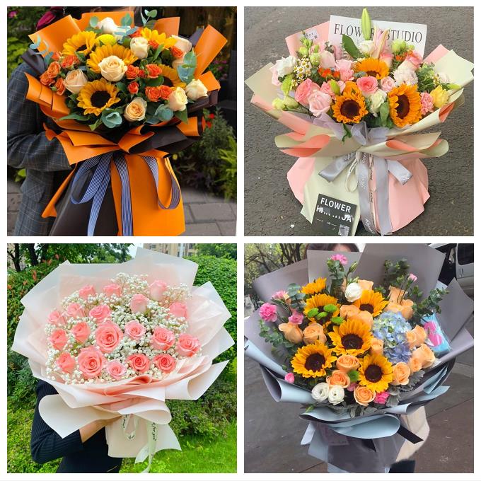 天津和平劝业场小白楼体育馆同城鲜花店玫瑰向日葵送闺蜜朋友生日