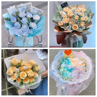 邯郸市峰峰矿区永年区临漳县同城鲜花店女神节玫瑰花束送老婆女友