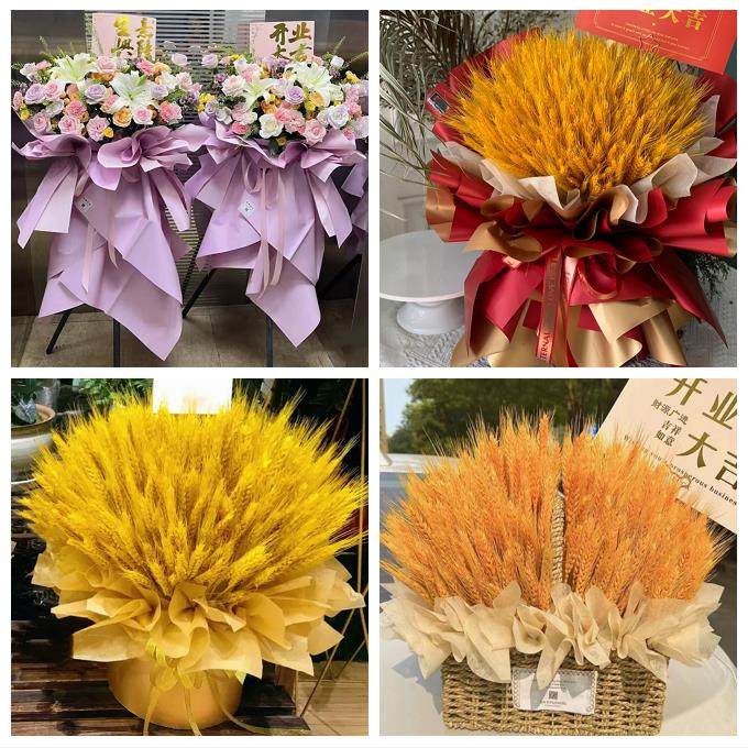 送深圳市光明新区公明龙华镇同城花店开业乔迁鲜花大麦花篮送朋友