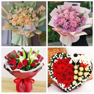 大理州大理市漾濞祥云宾川县同城鲜花店三八玫瑰送闺蜜女朋友老婆
