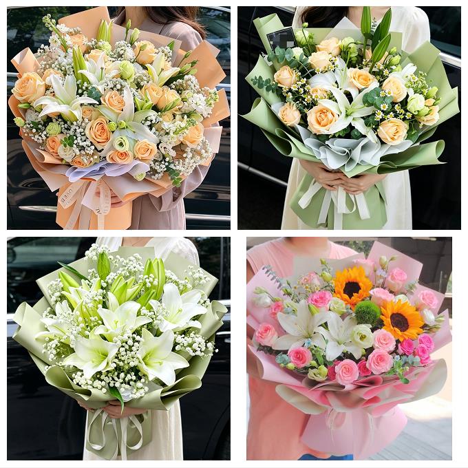送曲靖市富源县会泽县宣威市同城鲜花店玫瑰百合花束送老婆女朋友