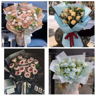 北京市朝阳区来广营常营三间房同城鲜花店送11朵33枝玫瑰表白女友