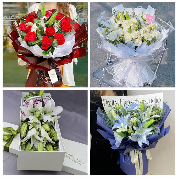 吉林市蛟河桦甸市舒兰磐石市同城鲜花店送闺蜜女朋友百合玫瑰花束