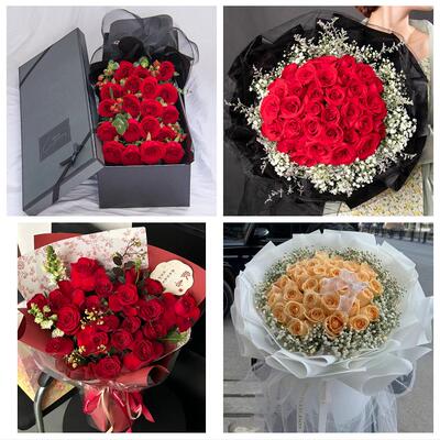 送安顺市西秀区平坝区普定县同城鲜花店情人节送老婆玫瑰表白女友