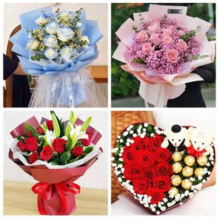 送上海市杨浦区四平路控江路同城鲜花店三八玫瑰送闺蜜女朋友老婆