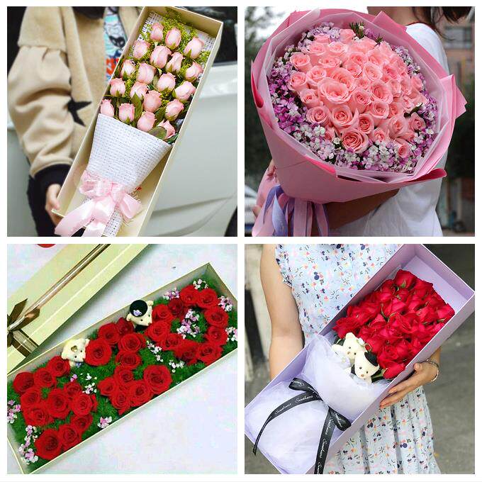 玫瑰花束表白女友老婆生日湘潭市雨湖岳塘区九华湘潭县同城鲜花店