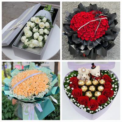 南阳市唐河新野桐柏县邓州市同城鲜花店情人节送老婆玫瑰表白女友